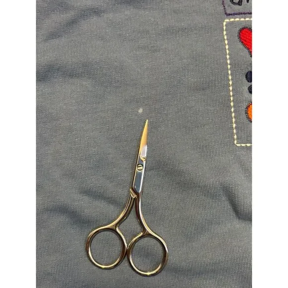 VTG Cats Are Family Too Sweatshirt Blue Cat Lover Graphic Pullover grannycore L - Picture 6 of 7